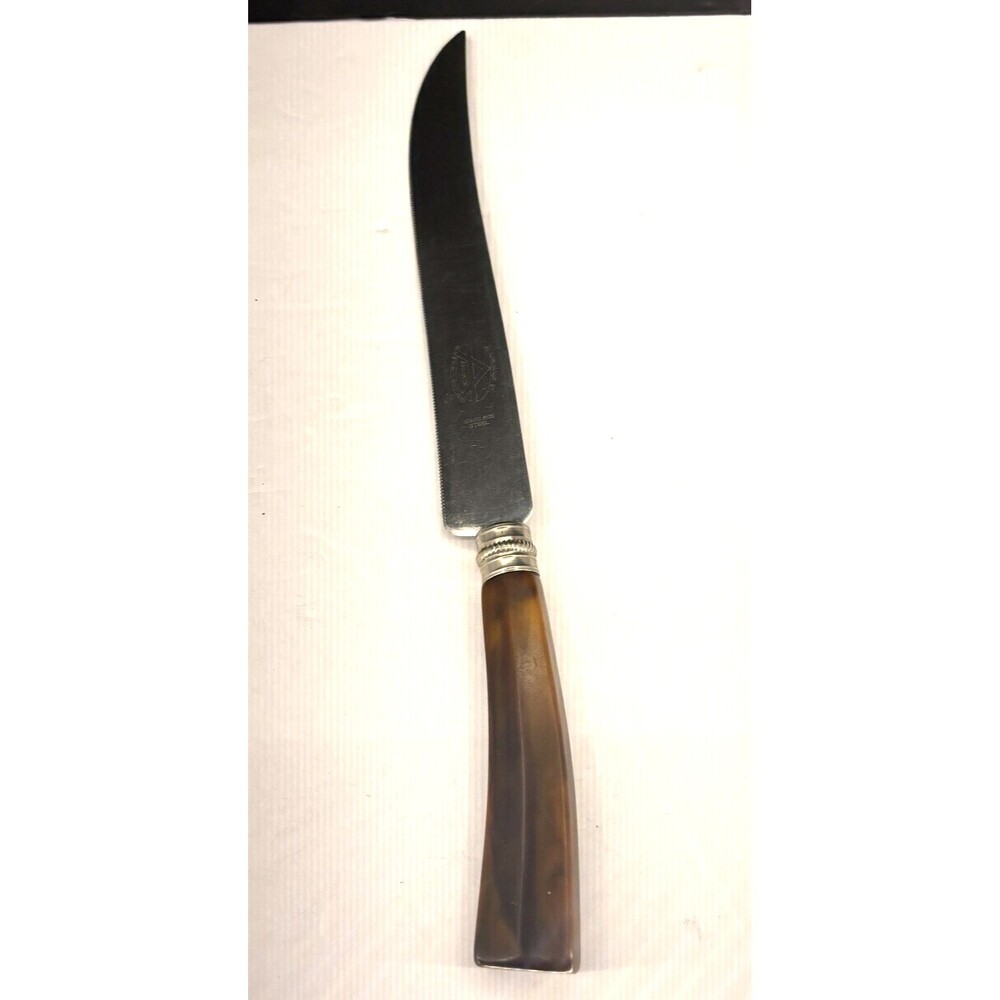 Vintage Armack Carving Knife Sheffield England 12 1/2" Stainless Bakelite Handle